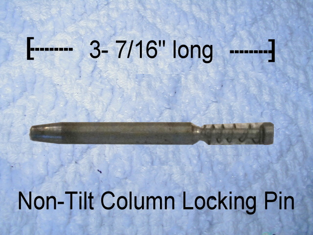 Steering Column Repair: non tilt steering column on 1994 chevy c2500, locking pin, hi tim