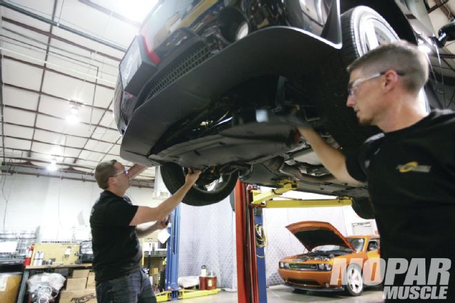 Pro Boosted 392 Hemi Supercharger Install Undercar