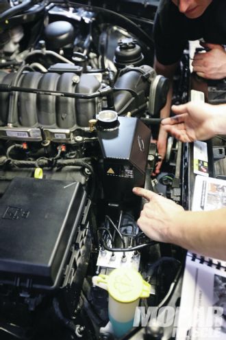 Pro Boosted 392 Hemi Supercharger Install Overflow Container