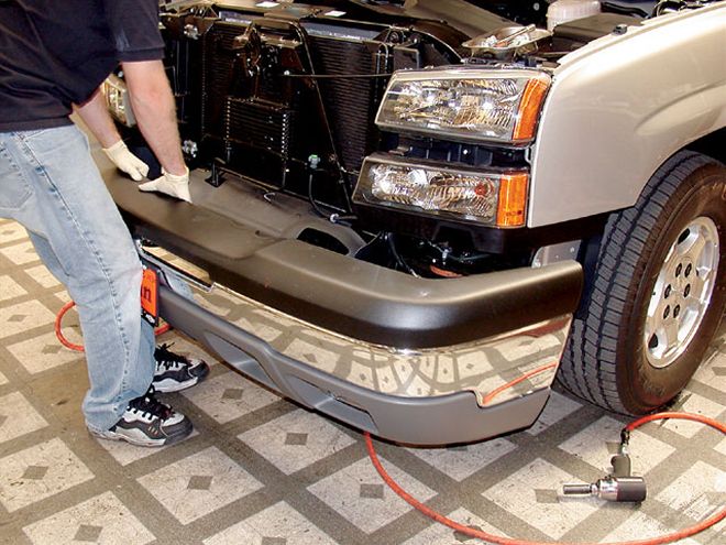 Xenon Front Bumper Cover on a Chevy Silverado - Cap The Front