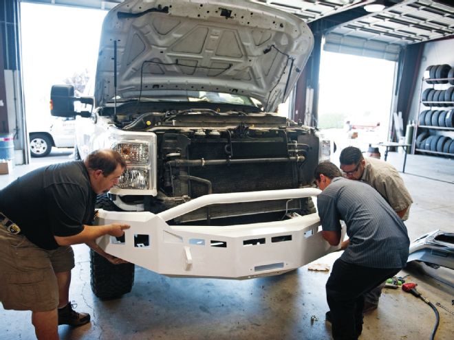 Putting Fusion Bumpers and Rigid LED lights on the Tru-Edge truck