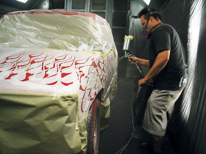 Adding Custom Flames to a 1996 Chevy Truck - Layers Of Fire