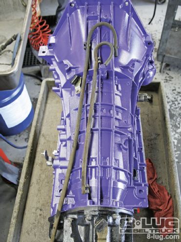 Ford F350 Transmission Swap - The Big, Purple Tranny